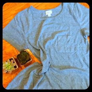 Heathered Denim Blue Small Pocket Carly Lularoe